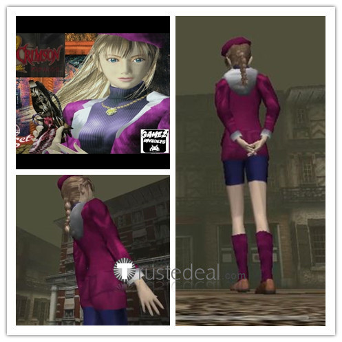 Death Crimson Yuri Rosenberg Purple Cosplay Costume