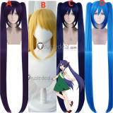 Fairy Tail Lucy Heartfilia Wendy Marvell Blonde Blue Purple Cosplay Wig