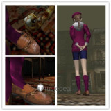 Death Crimson Yuri Rosenberg Brown Cosplay Shoes