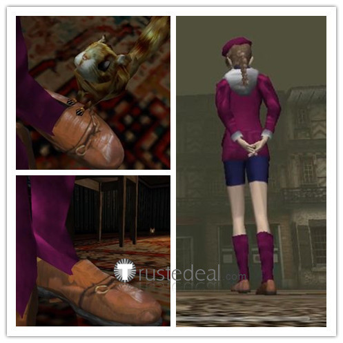 Death Crimson Yuri Rosenberg Brown Cosplay Shoes