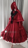 Rozen Maiden Shinku Reiner Rubin Crimson Red Lolita Dress Cosplay Costume