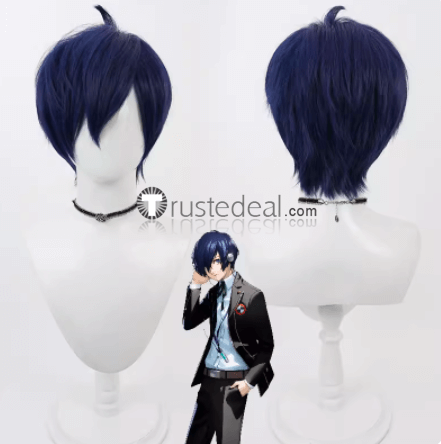 Shin Megami Tensei Persona 4 Naoto Shirogane Makoto Yuki Kotone Shiomi Hamuko Brown Blue Cosplay Wig