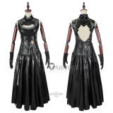 Final Fantasy XIV FF14 FFXIV YoRHa Type-51 Robe Casting Black Cosplay Costume