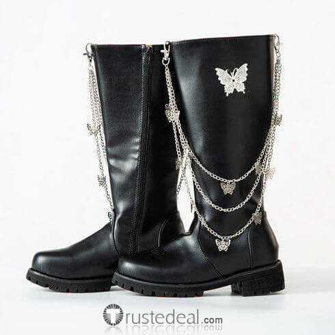 Tian Guan Ci Fu Hua Cheng Black Cosplay Shoes Boots