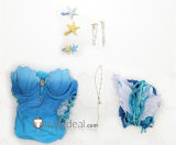 Gijinka Gengar Flareon Vaporeon Blue Jumpsuit Swimsuit Purple Bunny Suit Cosplay Costume