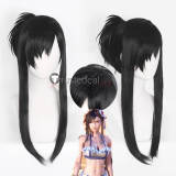 Final Fantasy VII Remake Tifa Lockhart Swimsuit Black Brown Cosplay Wig