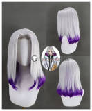 Mashle Magic and Muscles Rayne Ames Abyss Razor Abel Walker Silver Blue Styled Cosplay Wig