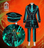 Limbus Company Blind Obsession Ishmael  W Corp. L3 Cleanup Agent Hong Lu Yi Sang Black Blue Cosplay Costume