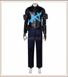 Limbus Company Blind Obsession Ishmael  W Corp. L3 Cleanup Agent Hong Lu Yi Sang Black Blue Cosplay Costume