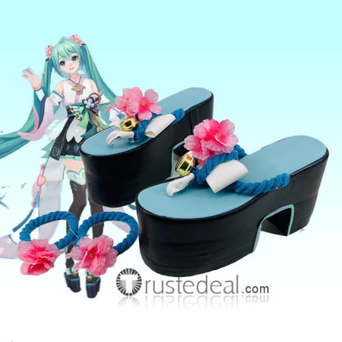 Onmyoji Hatsune Miku SSR Awakening Sakura Geta Cosplay Shoes