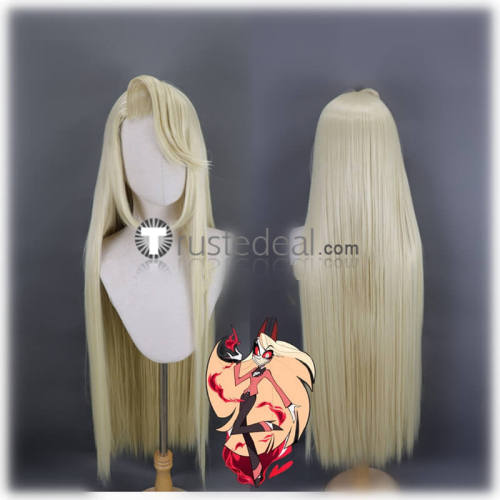 Hazbin Hotel Charlotte Morningstar Charlie Magne Lilith Blonde Styled Cosplay Wig