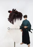 Fate Samurai Remnant Miyamoto Iori Black Brown Styled Cosplay Wig