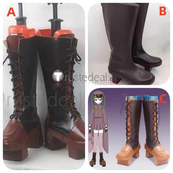 Vocaloid 2 Senbonzakura Hatsune Miku Kaito Cosplay Shoes Boots
