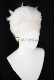 Tokyo Ghoul Kaneki Ken Boss Slicked Back Lace Front White Cosplay Wig Manga