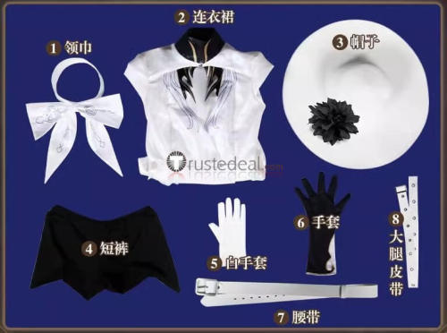 Honkai Star Rail Constance White Cosplay Costume
