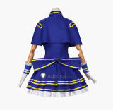 Aikatsu x Pretty Series Dream Collaboration Festival Laala Manaka Matsuri Hibino Blue Stage Cosplay Costume