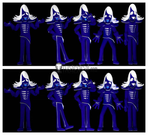 Deltarune Rouxls Kaard Duke of Puzzles Blue Cosplay Costume