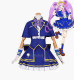 Aikatsu x Pretty Series Dream Collaboration Festival Laala Manaka Matsuri Hibino Blue Stage Cosplay Costume