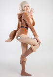 Gijinka Eevee Espeon Fluffy Jumpsuit Bunny Sailor Suit Purple Cosplay Costume