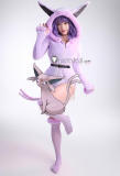 Gijinka Eevee Espeon Fluffy Jumpsuit Bunny Sailor Suit Purple Cosplay Costume