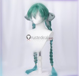 Vocaloid Miku Rabbit Hole Little Zombie Miku Megurine Luka 14th Anniversary Miku Green Cosplay Wig