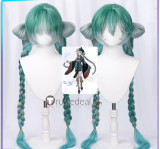 Vocaloid Miku Rabbit Hole Little Zombie Miku Megurine Luka 14th Anniversary Miku Green Cosplay Wig