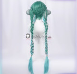 Vocaloid Miku Rabbit Hole Little Zombie Miku Megurine Luka 14th Anniversary Miku Green Cosplay Wig