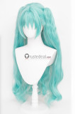 Vocaloid Miku Rabbit Hole Little Zombie Miku Megurine Luka 14th Anniversary Miku Green Cosplay Wig