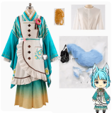 Ensemble Stars Koikoi Love Cafe Niki Shiina Tori Himemiya Eichi Tenshouin Hajime Shino Kimono Maid Cosplay Costume
