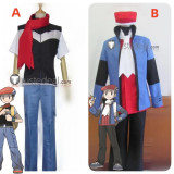 Pokemon Lucas Kouki Blue Cosplay Costume