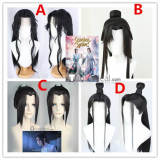 The Scum Villain's Self-Saving System Shen Qingqiu Luo Binghe Black Styled Lace Front Cosplay Wig