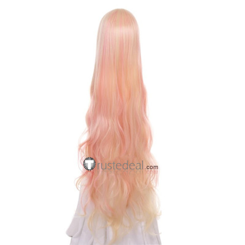 Macross Frontier Sheryl Nome Long Blonde Pink Curl Ponytail Cosplay Wigs
