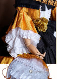 Vocaloid Kagamine Rin Daughter of Evil Yellow Black Luxurious Version Cosplay Costume