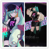 Pokemon feat. Hatsune Miku Project Voltage Team Rocket Miku Cosplay Costume
