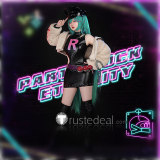 Pokemon feat. Hatsune Miku Project Voltage Team Rocket Miku Cosplay Costume