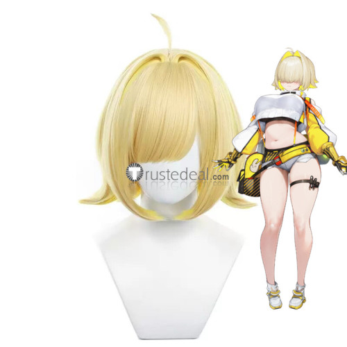 Goddess of Victory Nikke Elegg Alice Soda Green Pink Blonde Cosplay Wig