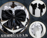 Bakemonogatari MAIDMADE Zoku Owarimonogatari Shinobu Oshino Black White Maid Dress Cosplay Costume