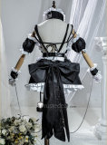 Bakemonogatari MAIDMADE Zoku Owarimonogatari Shinobu Oshino Black White Maid Dress Cosplay Costume