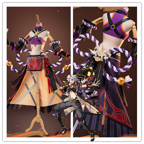 (BFM) ChuShouMao Genshin Impact Arataki Itto Genderbend Female Cosplay Costume