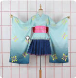 Vocaloid Hatsune Miku Rascal Collab Raccoon 2023 Summer Kimono Cosplay Costume