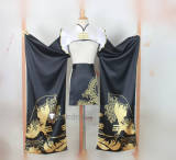 Goddess of Victory Nikke Blanc White Rabbit Black Cheongsam Kimono Cosplay Costume