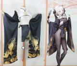 Goddess of Victory Nikke Blanc White Rabbit Black Cheongsam Kimono Cosplay Costume