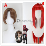 Limbus Company Gregor Yuri Ryoshu Black Red Styled Cosplay Wig