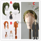 Sousou no Frieren Frieren Beyond Journey's End Flamme Ubel Heiter Lace Front Green Orange Cosplay Wig