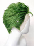 One Piece Zoro Roronoa Green Lace Front Cosplay Wig