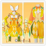 Project Sekai Colorful Stage PJSK Wonderlands Showtime Kagamine Rin Len Orange Cosplay Costume
