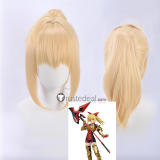 Fate Grand Order FGO Saber Lily Nero Claudius Racing Blonde Ponytail Cosplay Wig