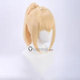 Fate Grand Order FGO Saber Lily Nero Claudius Racing Blonde Ponytail Cosplay Wig