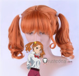 AnoHana The Flower We Saw That Day Naruko Anjou Anaru Orange Ponytails Cosplay Wig