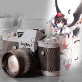 Touhou Shoot the Bullet Aya Shameimaru Red Hair Camera Cosplay Wig Accessories Props